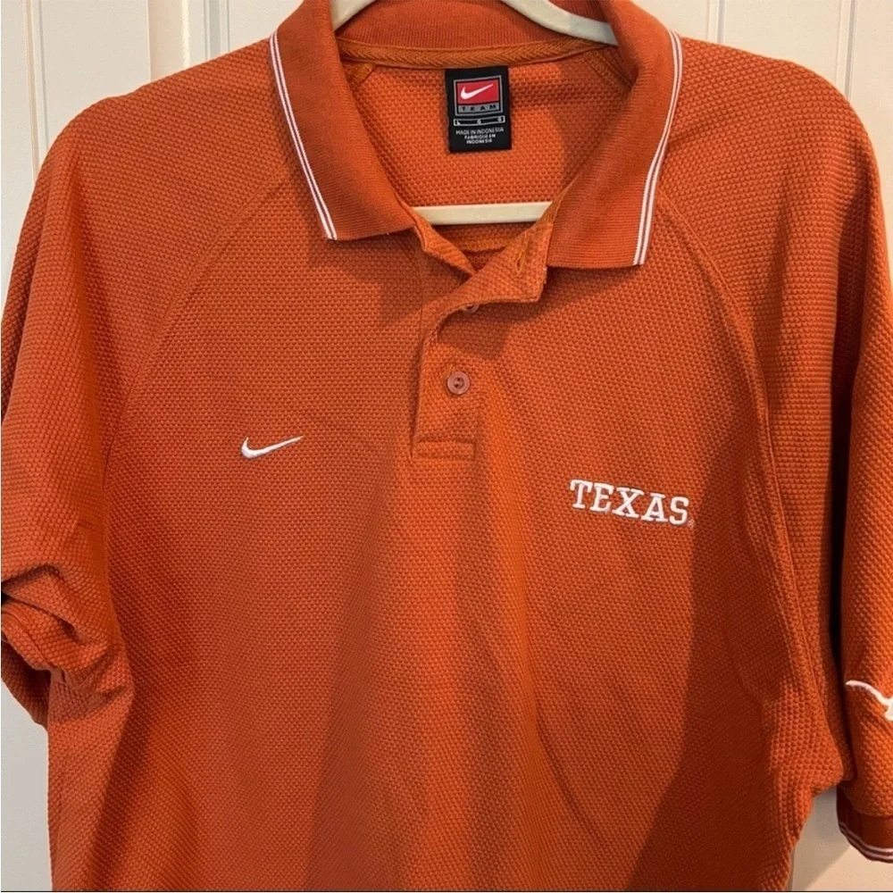 ⛱️Nike - Burnt Orange Texas Longhorns Polo Shirt - L